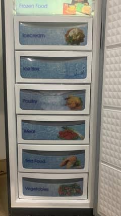 Dawlance mirror glass door vertical freezer