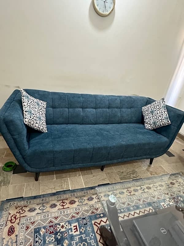 5 seater sofa set with 2 stools 2