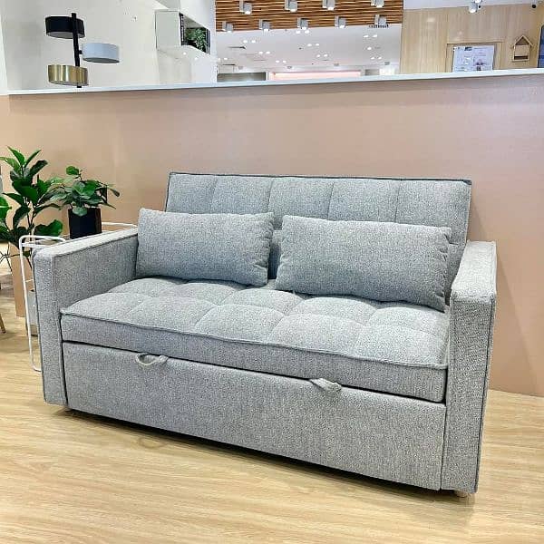 2 Seater Folding Sofa cum bed | maqboolinterior. pk 2