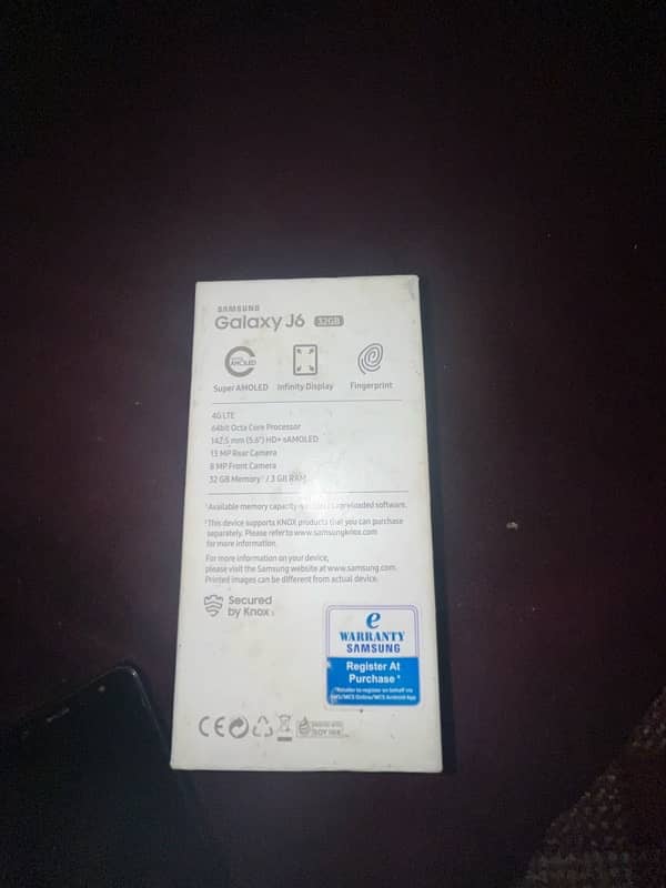 samsung galaxy j6 with box 3