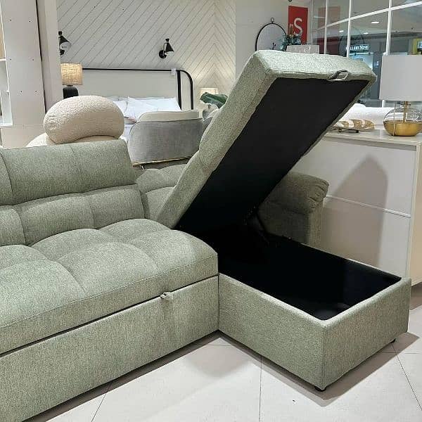 5.5 Seater L Shape Folding Sofa cum bed | L Shape Sofabed 0