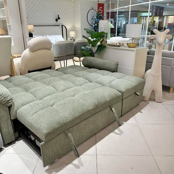 5.5 Seater L Shape Folding Sofa cum bed | L Shape Sofabed 3