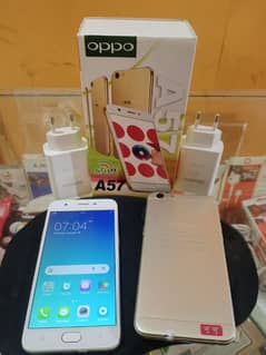 oppo A57 (4/64) ram full new with box and charger