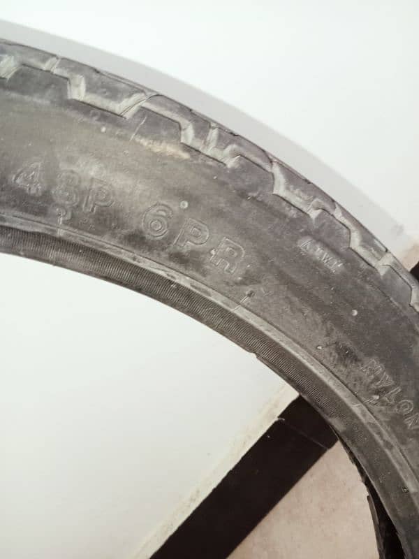 used tyre and tube of GS 150 2