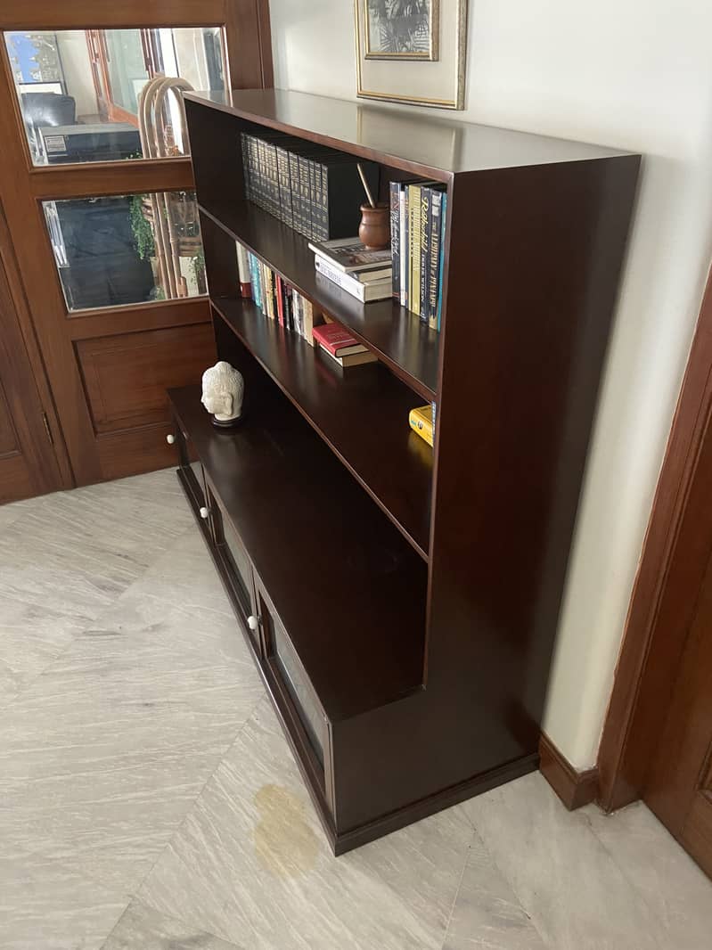 Custom Wooden Bookshelf (Shisham) 1