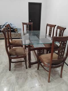 Elegant 6-Seater Sheesham Wood Dining Table with Covers – Excellent Co