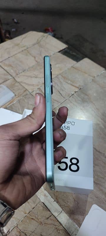 oppo A58 8+128 with box charge 3