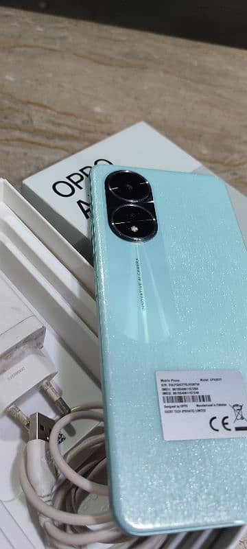 oppo A58 8+128 with box charge 8