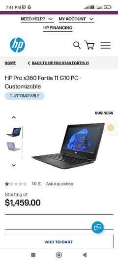 HP laptop 12th generation touch 360