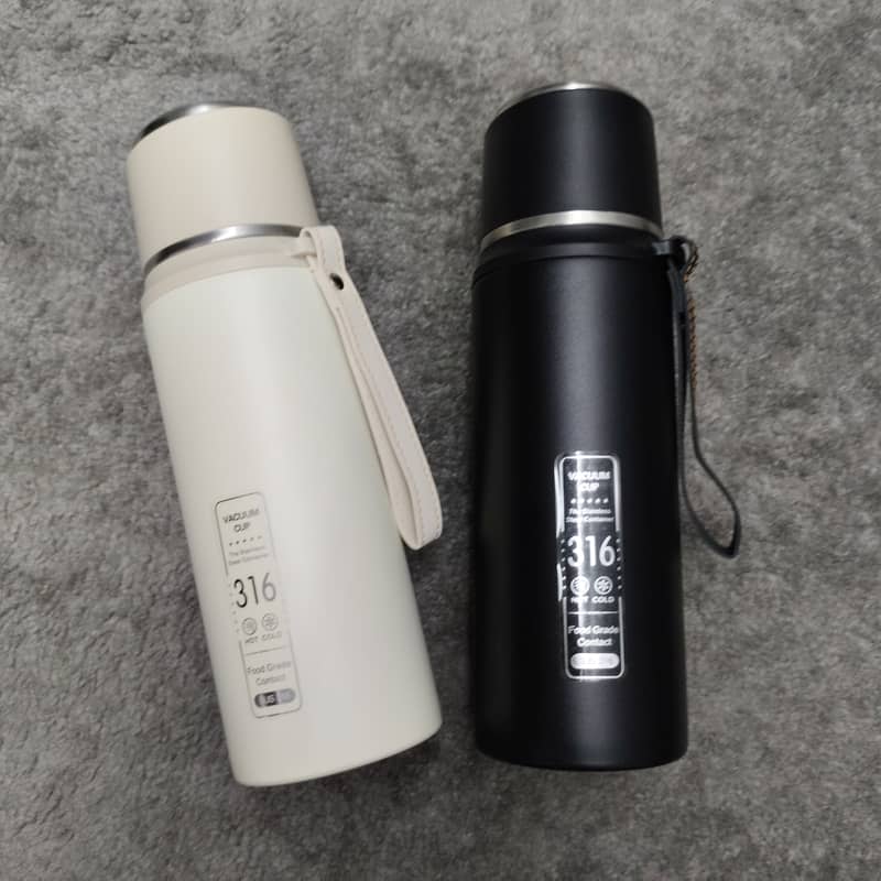 Premium 800ml Steel Water Bottle with Leather Cover 14