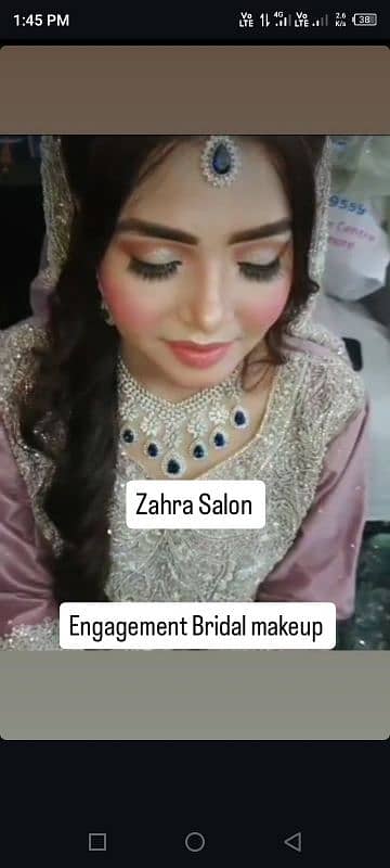 Zahra Salon. . . Ghar bethy beauty services k lye Whatsapp # 03174392437 2