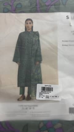 sapphire Khaddar suit brand new