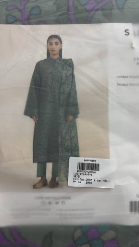 sapphire Khaddar suit brand new 0