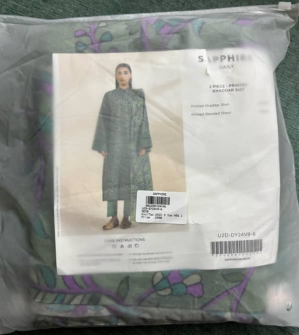 sapphire Khaddar suit brand new 2