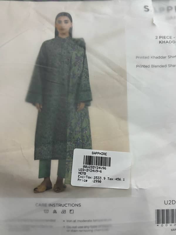 sapphire Khaddar suit brand new 3