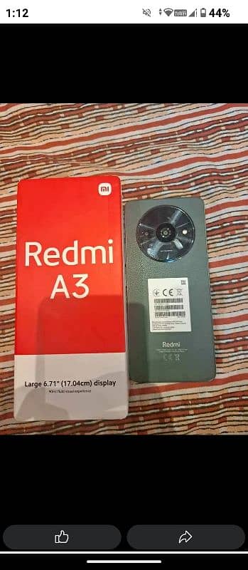 redmi a3 4+4 64 official pta dual sim side finger 5