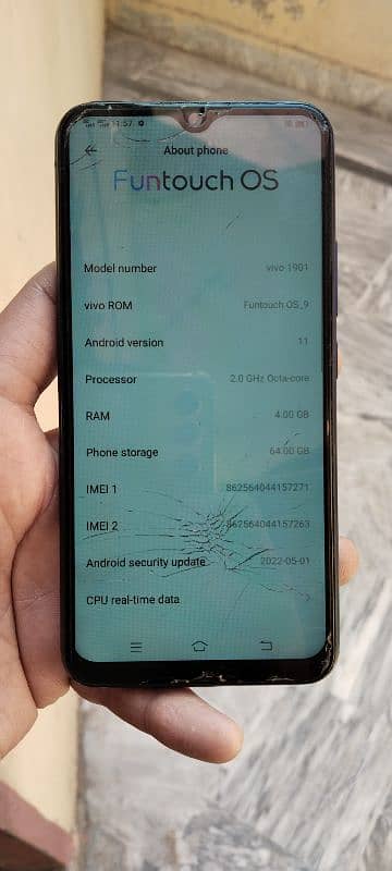 Vivo Y15 Available For Sale 4/64 Glass Crack Hai Officially Pta. . . . 8