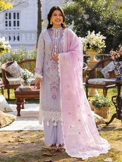 Brand Raabi 3 pice embroidered fully dubta shirt trouzer