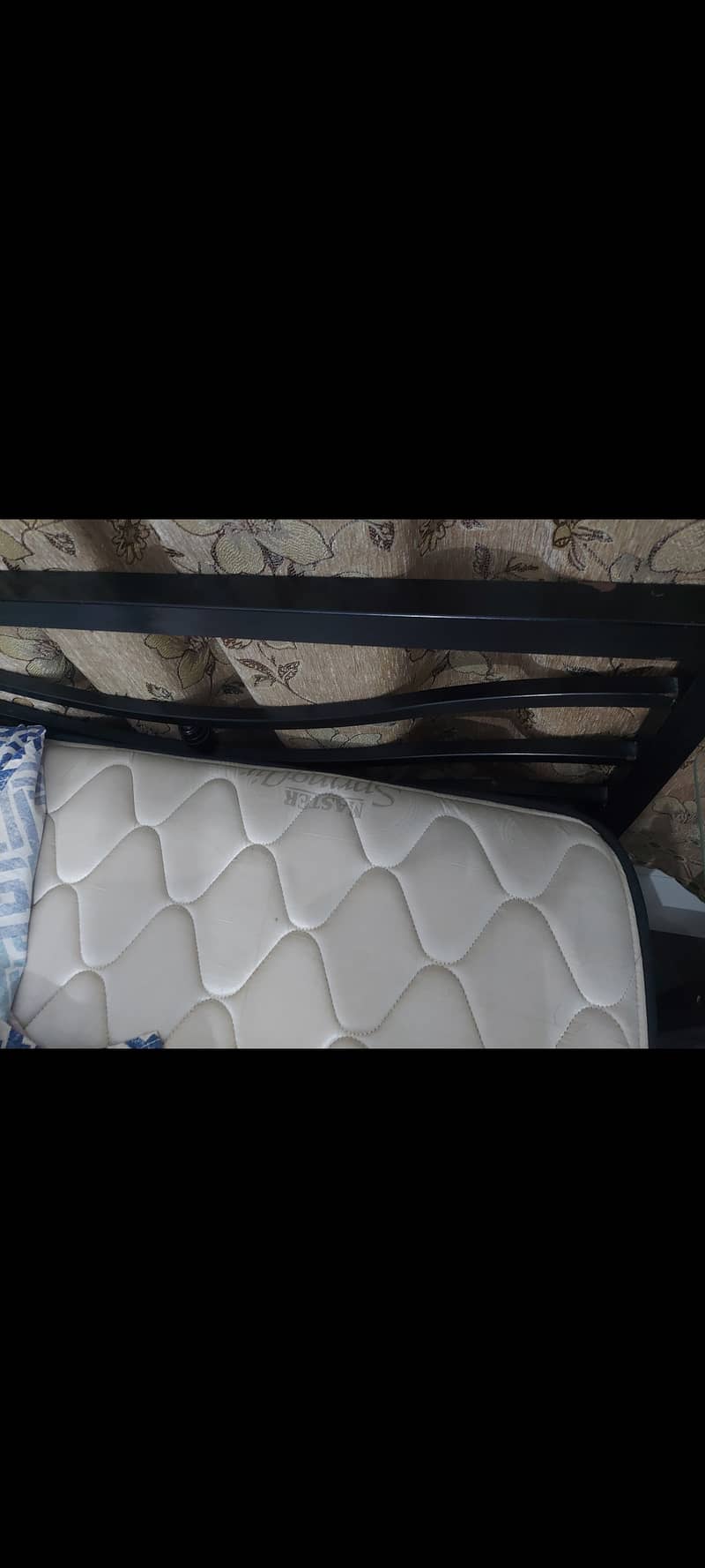 Rod iron bed with Master spring mattress 3