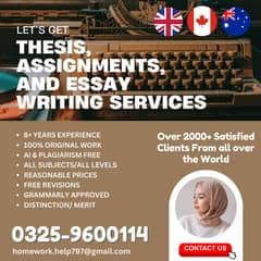 Assignment Writing/Thesis/Essay/Coursework/Dissertation/SPSS/MAB/HND