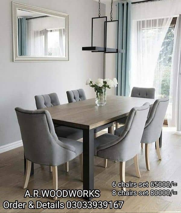 DINING TABLE | DINING CHAIRS | DINING SET 7