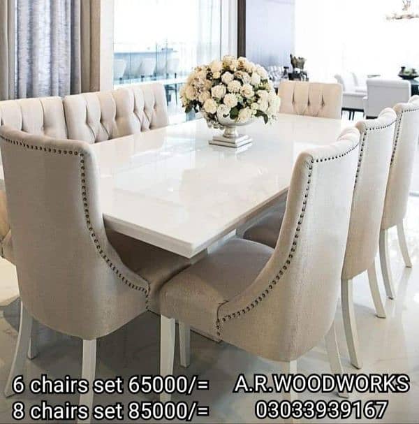 DINING TABLE | DINING CHAIRS | DINING SET 11