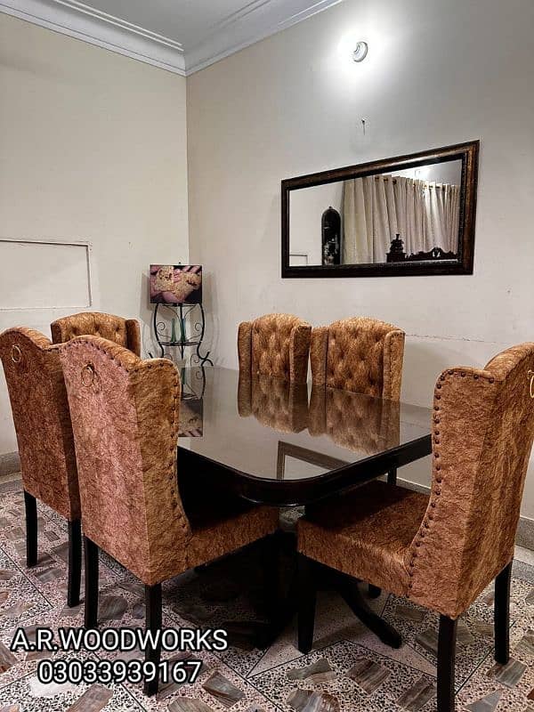 DINING TABLE | DINING CHAIRS | DINING SET 12