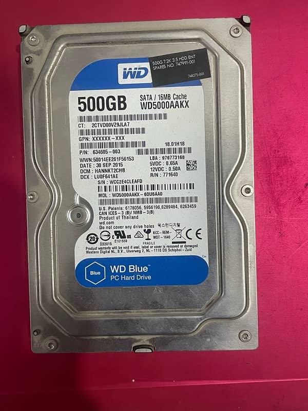 500 Gb Hard Drive and 2 Gb Ram 2