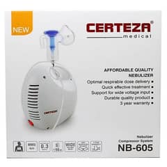 Certeza NB-605 Nebulizer Compressor system- Nebulizer machine-white