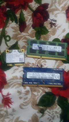 2x 4GB RAM 1x wlan adopter of laptop