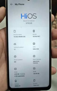 Tecno spark 20 c 4+4 128gb