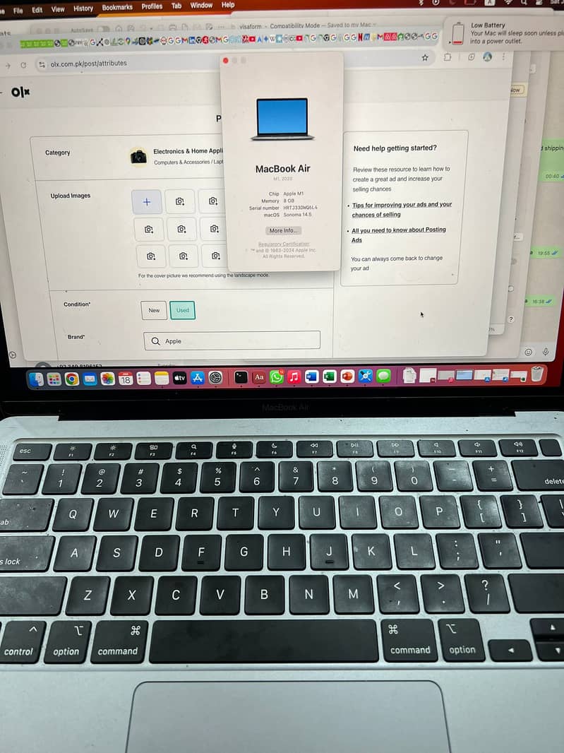 macbook air 2020 M1 chip 1