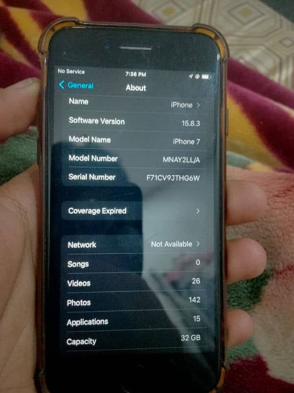 iphone 7 non pta ,32gb, 81% health 2