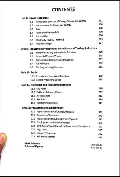 O'levels Shakil Anwar Geography Topical with Marking Scheme 3