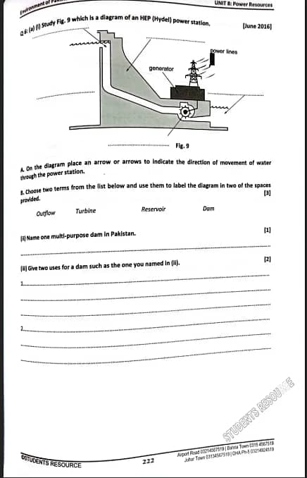 O'levels Shakil Anwar Geography Topical with Marking Scheme 4