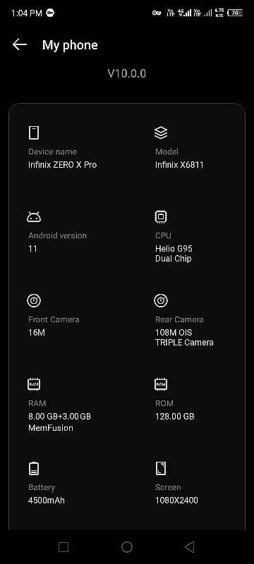 Leader of zero infinix series 60X zoom rear cam 3