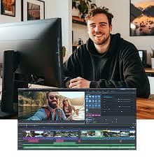 Professional vlog editor and video editor work is available . 3