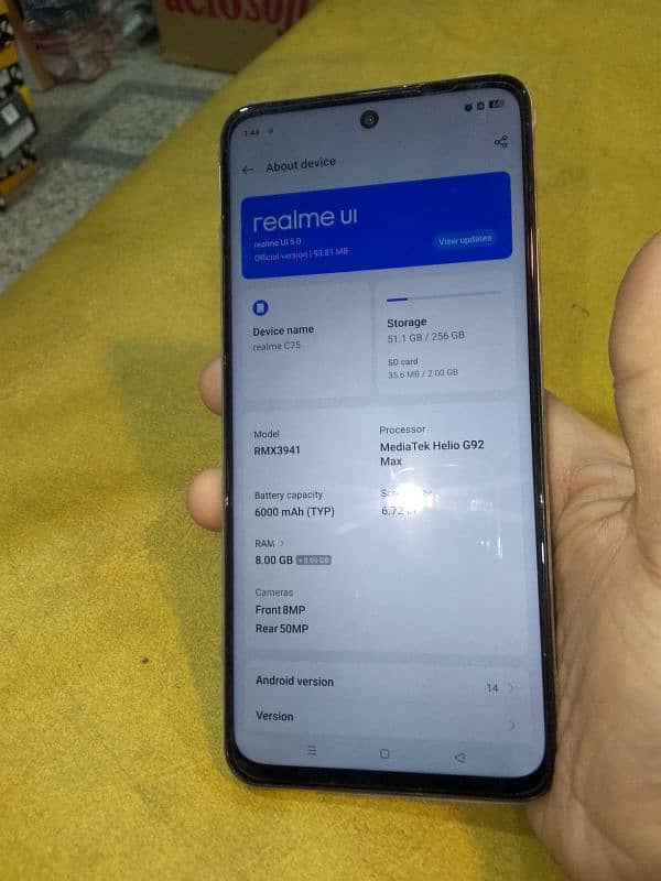 REALME C75 OFFICIAL PTA APPROVED 8+8/256 5