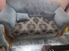 sofa set with wooden center table