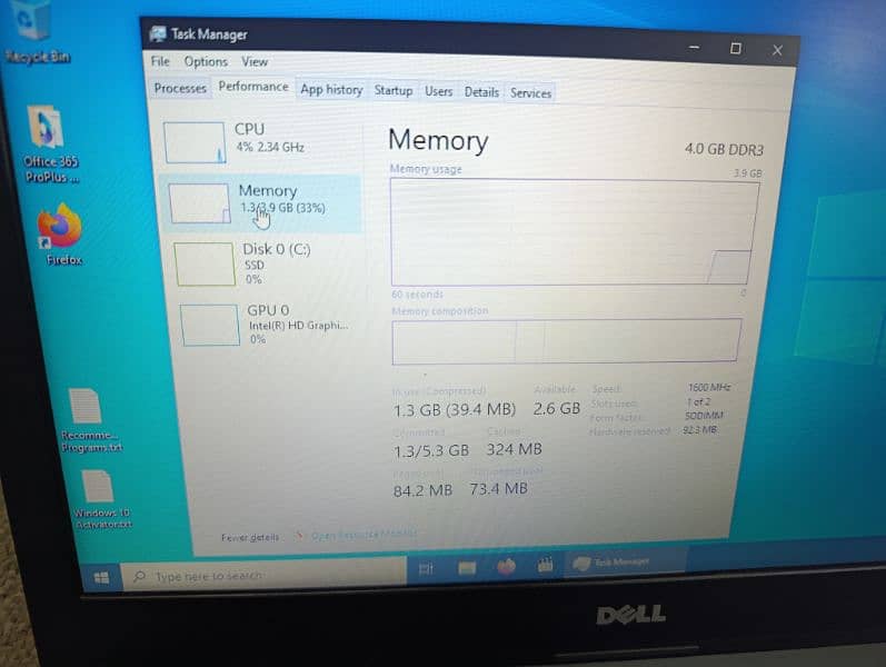 Dell 3450 i5 5th gen with 256 GB SSD 10