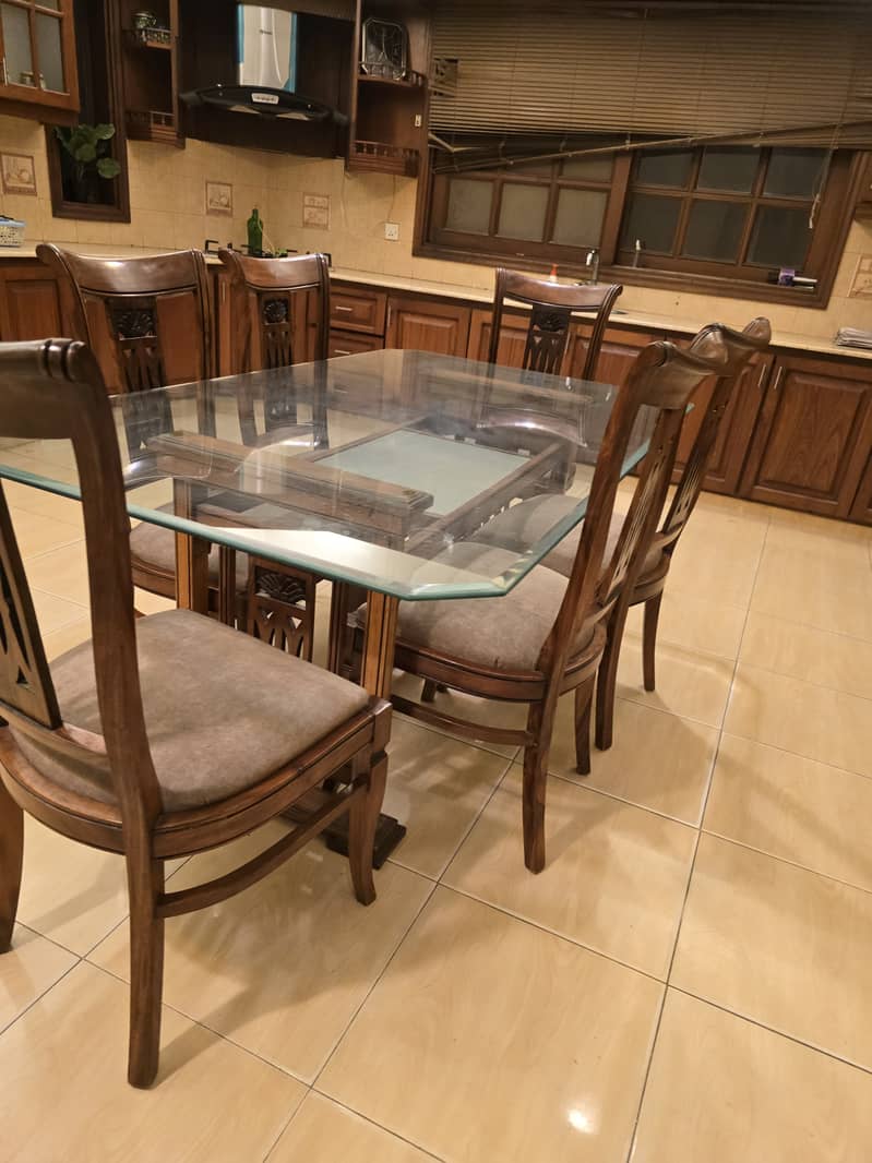 8 seater wood dining table 5