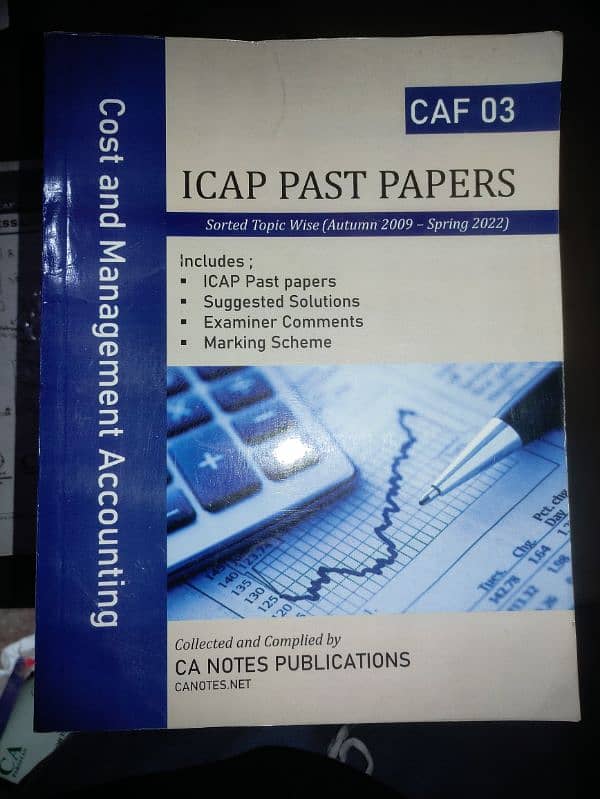 Cost And Management Accounting  Past Papers 0