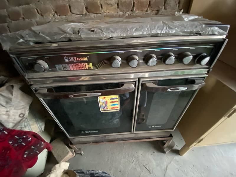 Sky Flame 5 Burner with Gas Oven & Grill Model AG VIII 0