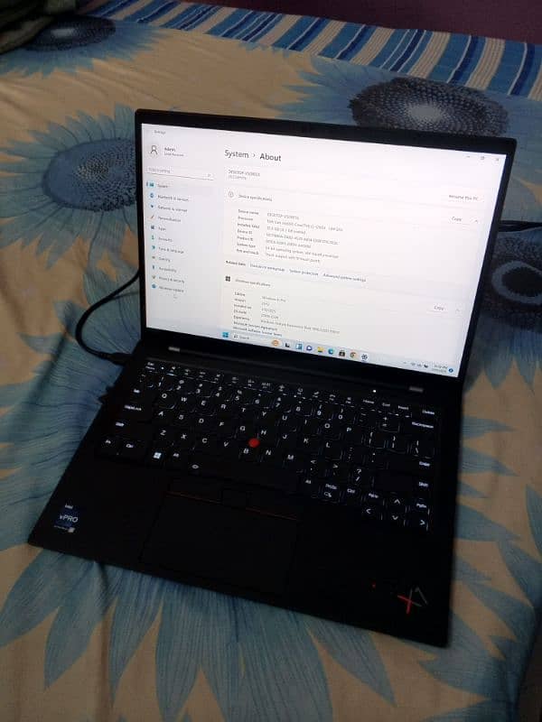 Lenovo X1 carbon corei5 12thgen 32gbram 1tbssd 3g card under warranty. 5