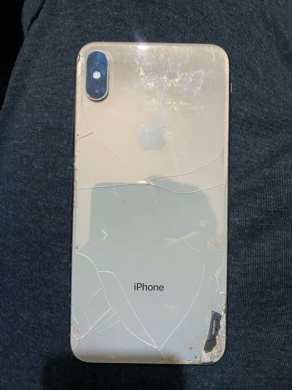 IPhone XS Max 03105065499 Whatsapp back and panel damaged but working 1