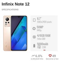 infinix note 12 for sale