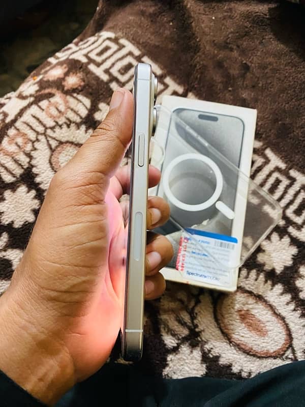 iphone 15 pro max 256gb non pta jv complete box white titanium 1