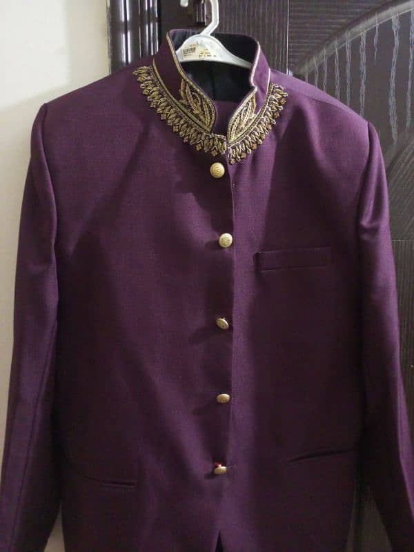 Mehroon prince coat with same clr pent 1