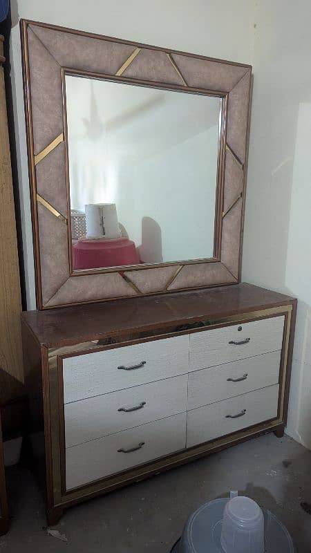 Slightly Used bridal Bed + Dressing Table + 2 side table + 1 Almira 1