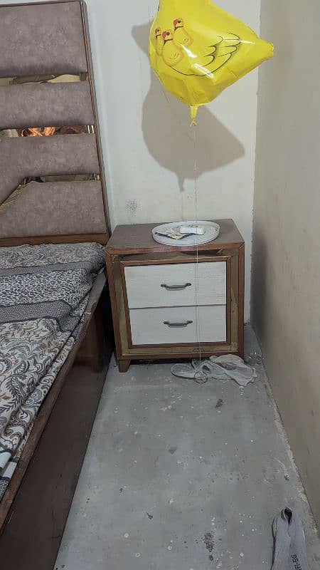 Slightly Used bridal Bed + Dressing Table + 2 side table + 1 Almira 3